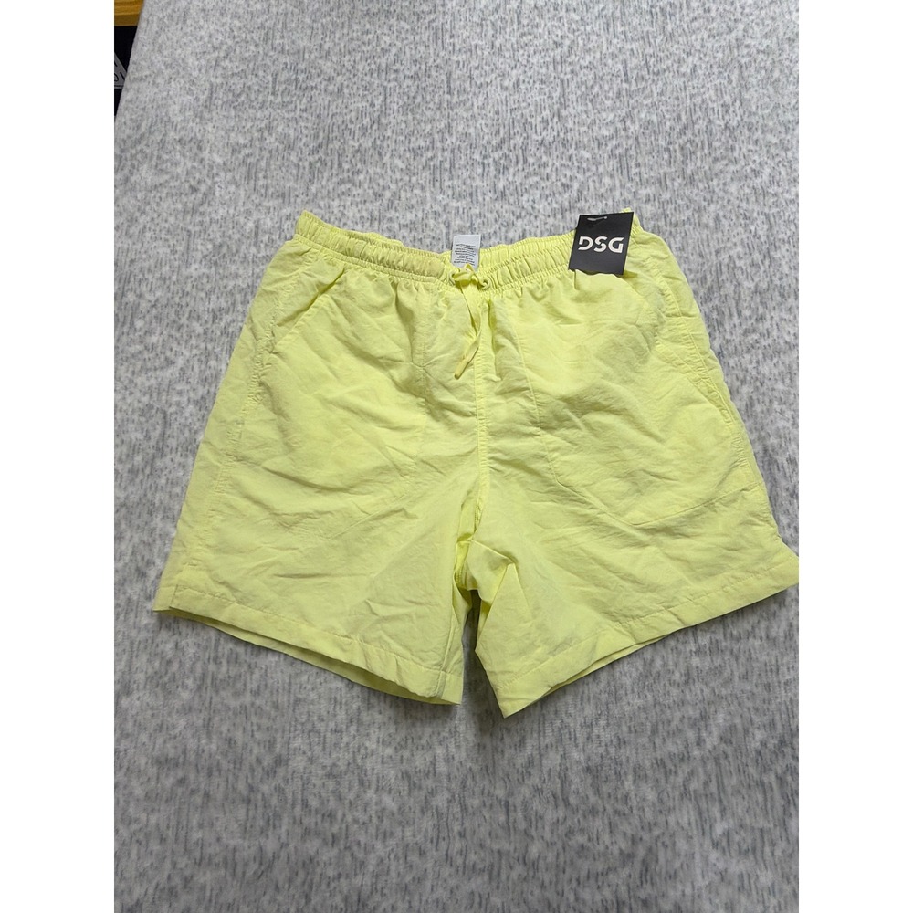 DSG Mens 6" Rec Short Yellow Pulse Water Repellent Nylon Relaxed Fit CKP4202CN S